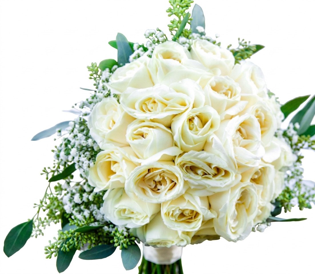 Bouquet de Roses Blanches